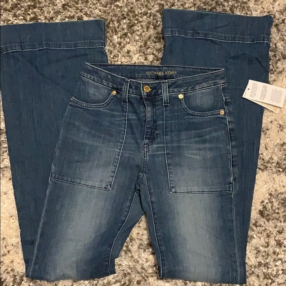 NWT Michael Michael Kors Vintage Wash Flares 2 - Picture 7 of 7